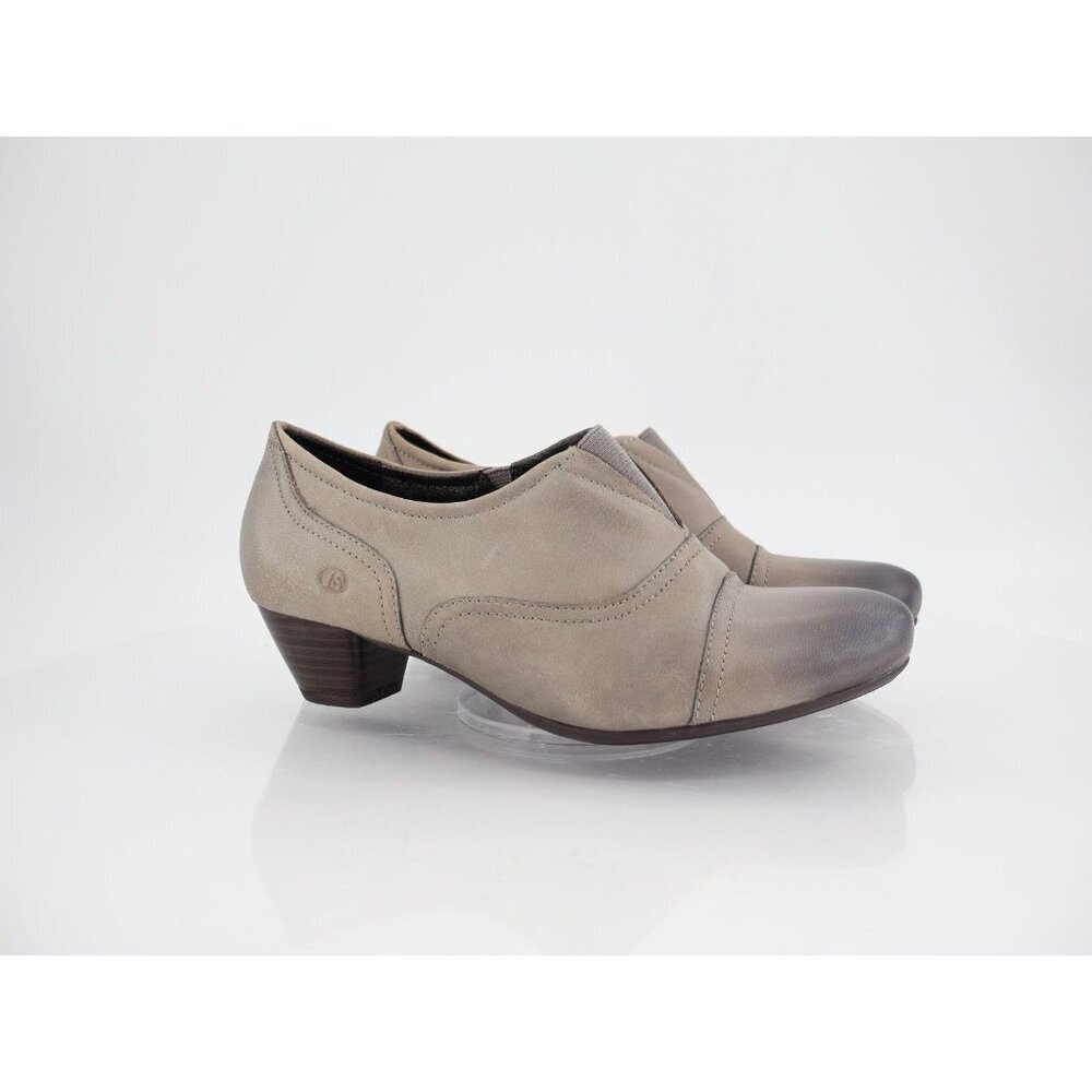Josef Siebel Women's Boot Size 7 38 Block Heel Shootie Comfy Gray Ombre Leather